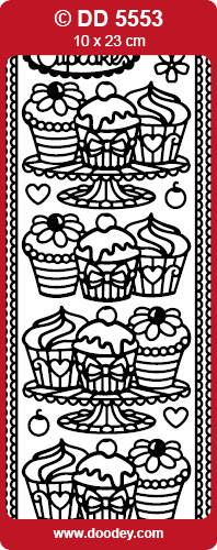 DD5553 cupcakes with borders