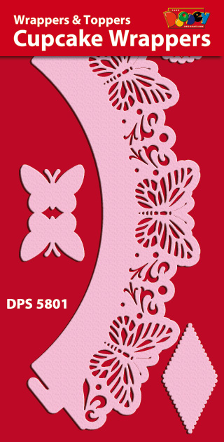 DPS5801 Cupcake Wrappers butterfly