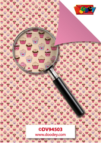 DV94503 Background paper cupcake cream and pink