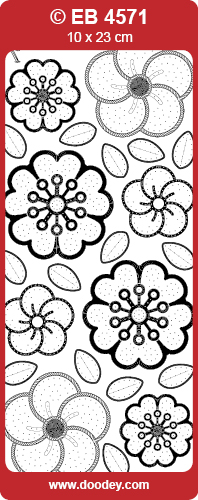 EB4571 embroidery sticker flower potpourri (1)