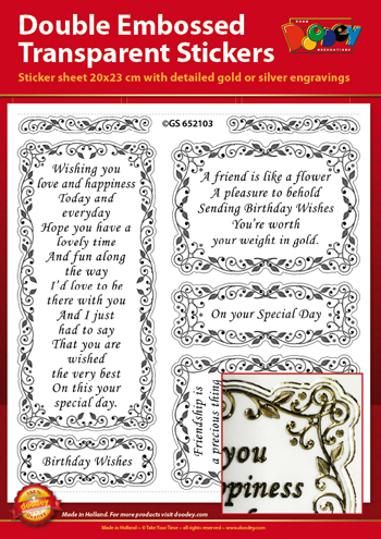 GS652103 Scrapbook stickers English text