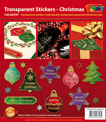 GS652707 Scrapbook stickers Christmas text