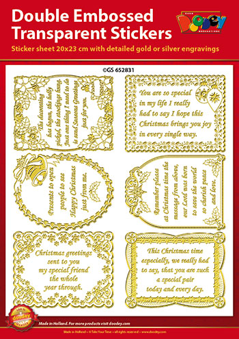 GS652831 Scrapbook stickers Christmas Verses