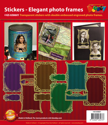 GS658601 Scrapbook stickers Elegant photo frames
