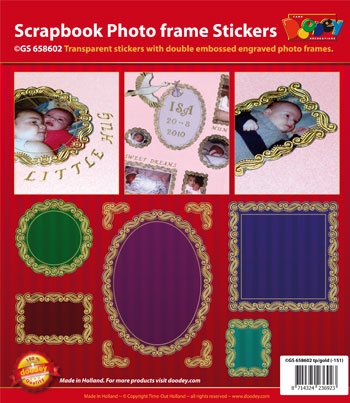 GS658602 Scrapbook stickers photo frames big small