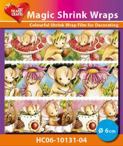 HC06-10131-04 Magic Shrink Wraps, Mouses ( 6 cm)