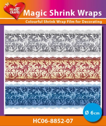 HC06-8852-07 Magic Shrink Wraps, Swirl ( 6 cm)