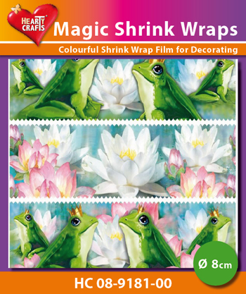 HC08-9181-00 Magic Shrink Wraps, Frogs (⌀ 8 cm)