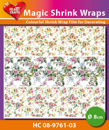 HC08-9761-03 Magic Shrink Wraps, Mini-Roses (⌀ 8 cm)