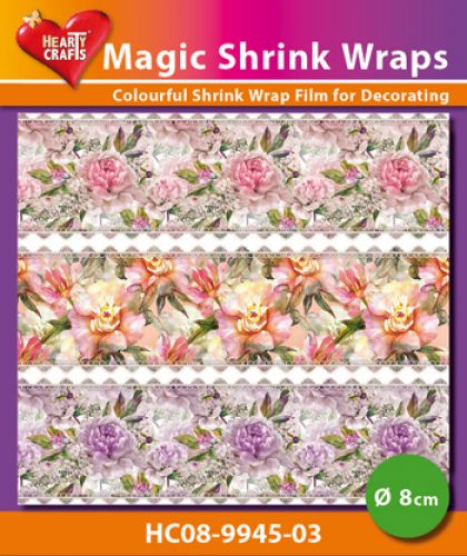 HC08-9945-03 Magic Shrink Wraps, Flowers ( 8 cm)