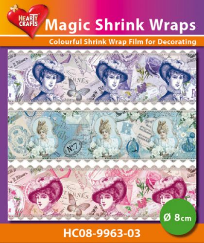 HC08-9963-03 Magic Shrink Wraps, Vintage ( 8 cm)