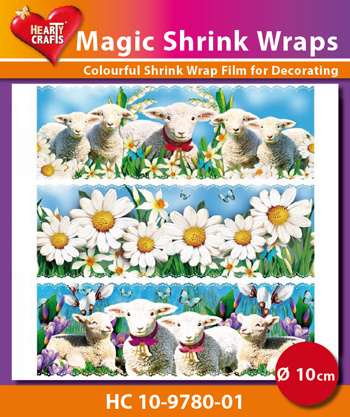 HC10-9780-01 Magic Shrink Wraps, Lambs (⌀ 10 cm)