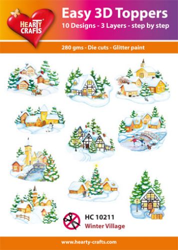 HC10211 Easy 3D-Toppers Winter Village