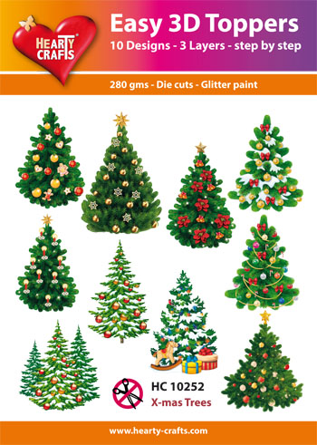 HC10252 Easy 3D-Toppers X-mas Trees