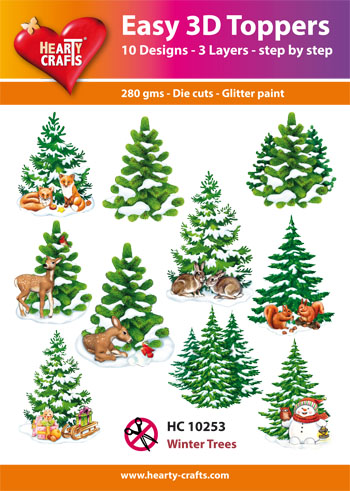 HC10253 Easy 3D-Toppers Winter Trees