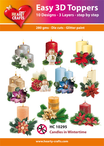 HC10295 Easy 3D-Toppers Candles in Wintertime