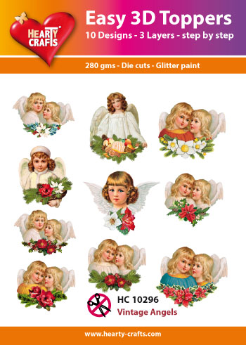 HC10296 Easy 3D-Toppers Vintage Angels