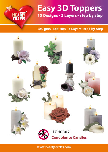 HC10307 Easy 3D-Toppers Condolence Candles