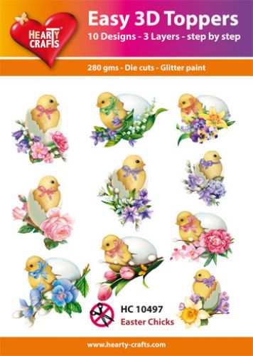 HC10497 Easy 3D-Toppers Easter Chicks