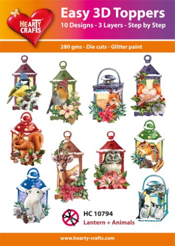 HC10794 Easy 3D-Toppers Lantern + Animals
