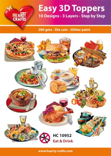 HC10952 Easy 3D-Toppers Eat & Drink