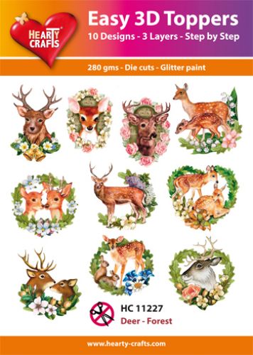 HC11227 Easy 3D-Toppers Deer - Forest