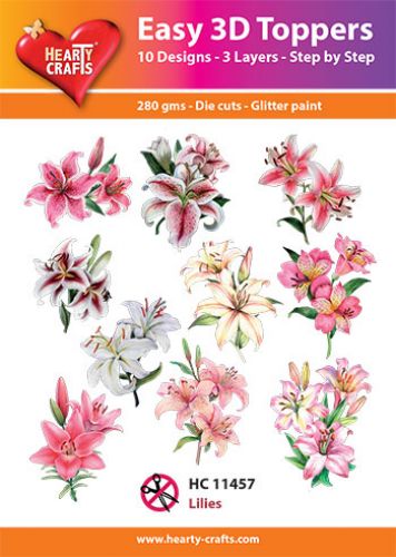HC11457 Easy 3D-Toppers Lilies