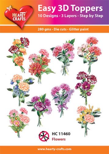 HC11460 Easy 3D-Toppers Flowers