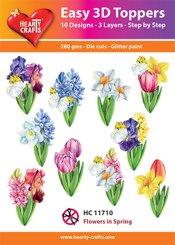 HC11710 Easy 3D-Toppers Flowers in Spring