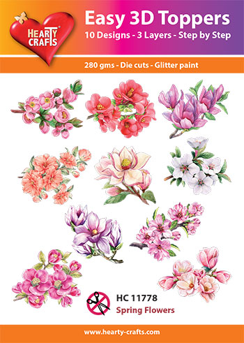 HC11778 Easy 3D-Toppers Spring Flowers