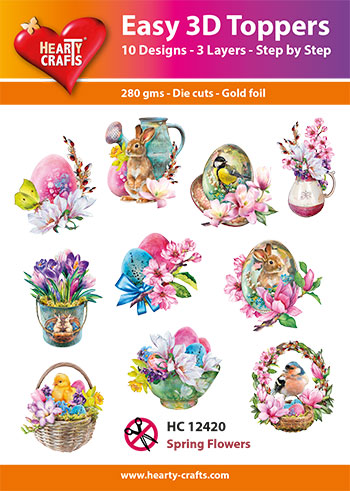 HC12420 Easy 3D-Toppers Spring Flowers