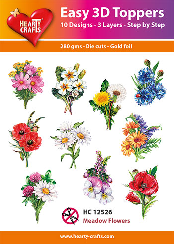 HC12526 Easy 3D-Toppers Meadow Flowers