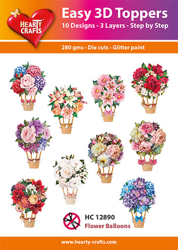 HC12890 Easy 3D-Toppers Flower Balloons