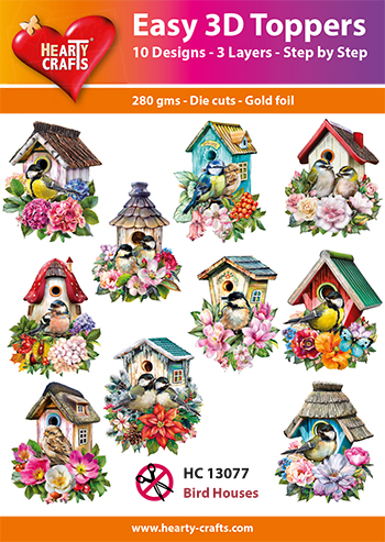 HC13077 Easy 3D-Toppers Bird Houses