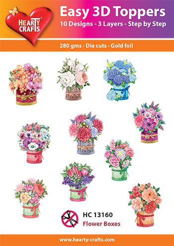 HC13160 Easy 3D-Toppers Flowers Boxes