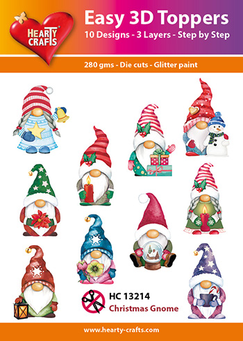 HC13214 Easy 3D-Toppers Christmas Gnome