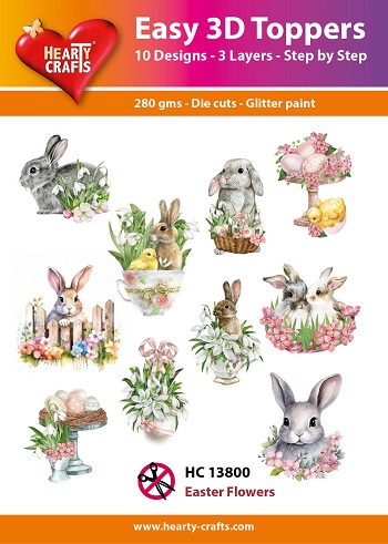 HC13800 Easy 3D Toppers - Easter Flowers