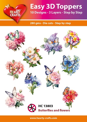 HC13803 Easy 3D Toppers - Butterflies and Flowers