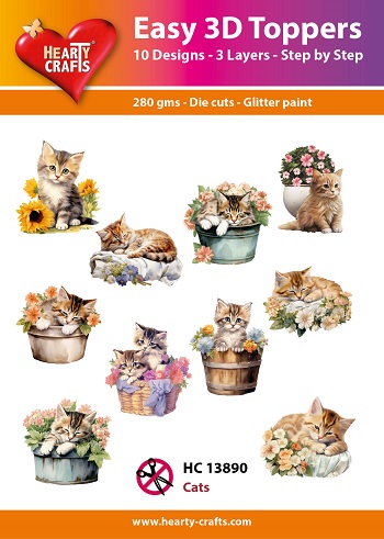 HC13890 Easy 3D Toppers - Cats