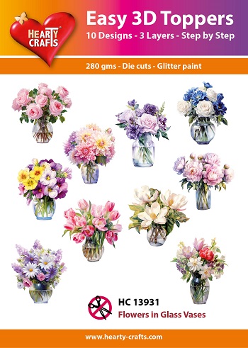 HC13931 Easy 3D - Flowers in Glass Vases
