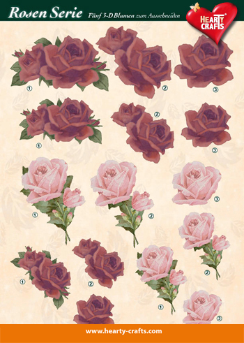 HC600103 Decoupage sheets roses