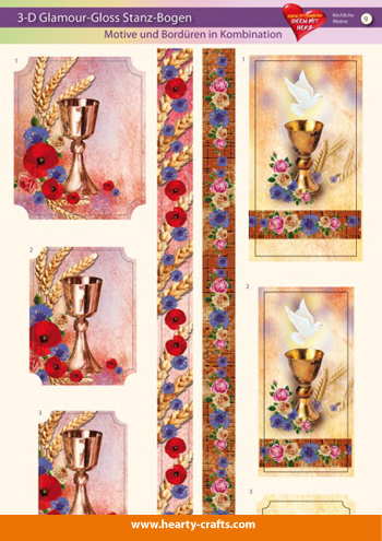 HC650509 3D-Glossy Die-cut sheets - Church related design