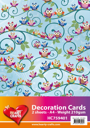 HC759401 Decoration Cards owls