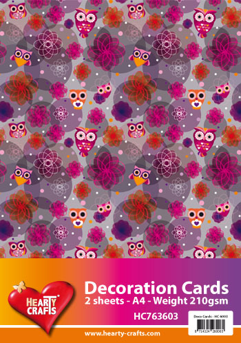 HC763603 Decoration Cards owls