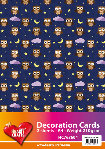 HC763604 Decoration Cards owls