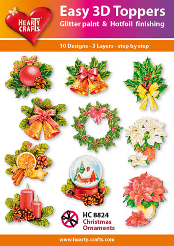 HC8824 Easy 3D-Toppers Christmas Ornaments