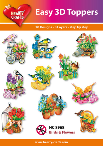 HC8968 Easy 3D-Toppers - Birds & Flowers 
