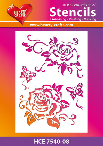 HCE7540-08 Hearty Crafts Stencil