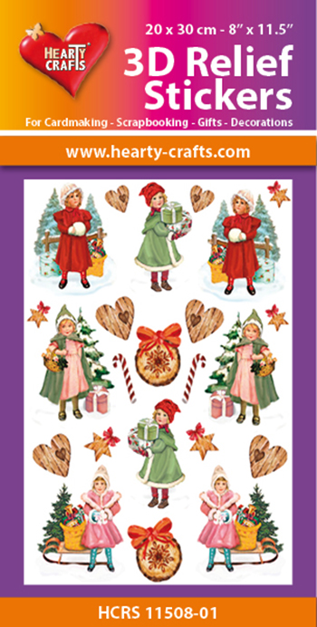 HCRS11508-01 3D Relief Stickers A4 - Christmas
