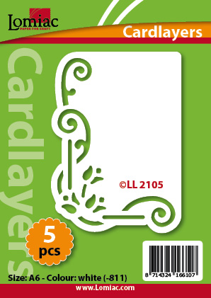 LL2105 card layer tulip with curlz